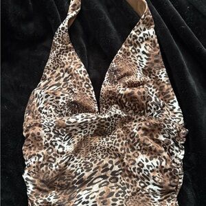 Leopard Print Halter Top